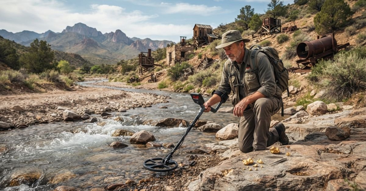 Where to find gold with a metal detector in the best gold-bearing locations across the United States